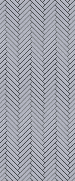 Grey Double Herringbone Tile Acrylic Shower Wall Panel 2440mm x 1220mm (3mm Thick) - CladdTech