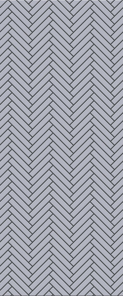 Grey Double Herringbone Tile Acrylic Shower Wall Panel 2440mm x 1220mm (3mm Thick) - CladdTech