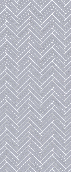 Grey Double Herringbone Tile Acrylic Shower Wall Panel 2440mm x 1220mm (3mm Thick) - CladdTech