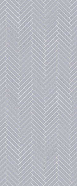 Grey Double Herringbone Tile Acrylic Shower Wall Panel 2440mm x 1220mm (3mm Thick) - CladdTech