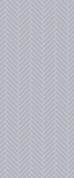 Grey Double Herringbone Tile Acrylic Shower Wall Panel 2440mm x 1220mm (3mm Thick) - CladdTech