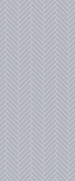 Grey Double Herringbone Tile Acrylic Shower Wall Panel 2440mm x 1220mm (3mm Thick) - CladdTech