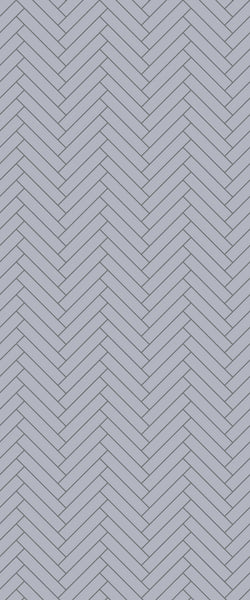Grey Double Herringbone Tile Acrylic Shower Wall Panel 2440mm x 1220mm (3mm Thick) - CladdTech