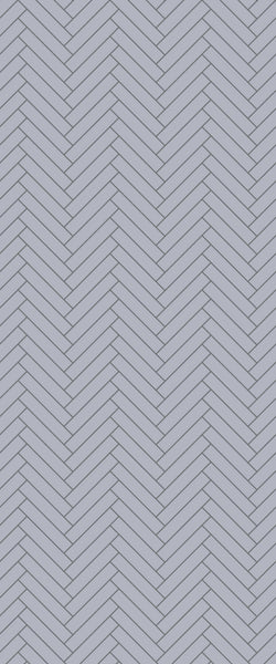 Grey Double Herringbone Tile Acrylic Shower Wall Panel 2440mm x 1220mm (3mm Thick) - CladdTech
