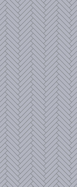 Grey Double Herringbone Tile Acrylic Shower Wall Panel 2440mm x 1220mm (3mm Thick) - CladdTech