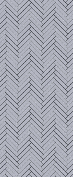Grey Double Herringbone Tile Acrylic Shower Wall Panel 2440mm x 1220mm (3mm Thick) - CladdTech