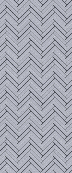 Grey Double Herringbone Tile Acrylic Shower Wall Panel 2440mm x 1220mm (3mm Thick) - CladdTech