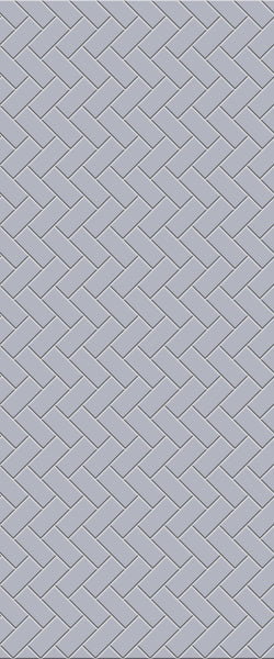 Grey Diagonal Herringbone Tile Acrylic Shower Wall Panel 2440mm x 1220mm (3mm Thick) - CladdTech