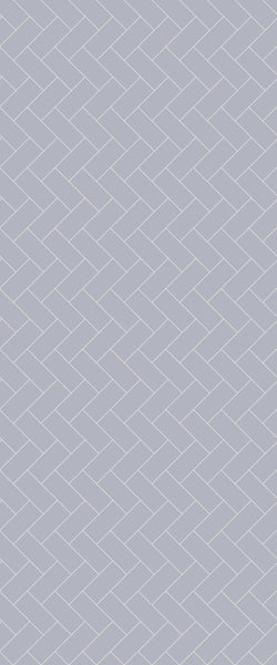 Grey Diagonal Herringbone Tile Acrylic Shower Wall Panel 2440mm x 1220mm (3mm Thick) - CladdTech