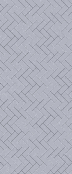 Grey Diagonal Herringbone Tile Acrylic Shower Wall Panel 2440mm x 1220mm (3mm Thick) - CladdTech