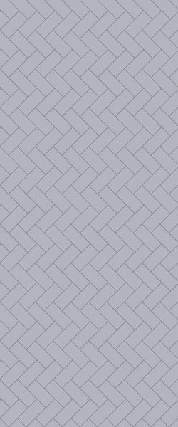Grey Diagonal Herringbone Tile Acrylic Shower Wall Panel 2440mm x 1220mm (3mm Thick) - CladdTech
