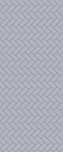 Grey Diagonal Herringbone Tile Acrylic Shower Wall Panel 2440mm x 1220mm (3mm Thick) - CladdTech