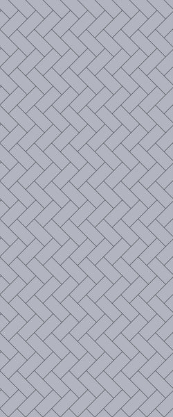 Grey Diagonal Herringbone Tile Acrylic Shower Wall Panel 2440mm x 1220mm (3mm Thick) - CladdTech