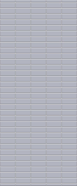 Grey Horizontal Block Acrylic Shower Wall Panel 2440mm x 1220mm (3mm Thick) - CladdTech