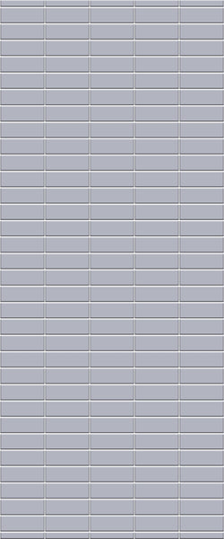 Grey Horizontal Block Acrylic Shower Wall Panel 2440mm x 1220mm (3mm Thick) - CladdTech