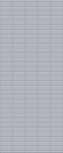 Grey Horizontal Block Acrylic Shower Wall Panel 2440mm x 1220mm (3mm Thick) - CladdTech