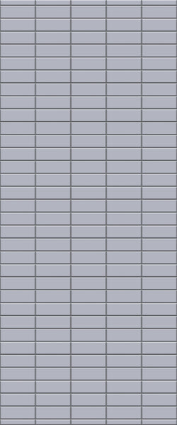 Grey Horizontal Block Acrylic Shower Wall Panel 2440mm x 1220mm (3mm Thick) - CladdTech