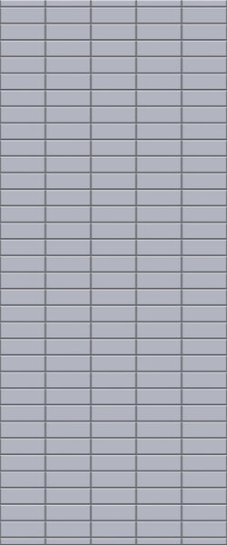 Grey Horizontal Block Acrylic Shower Wall Panel 2440mm x 1220mm (3mm Thick) - CladdTech