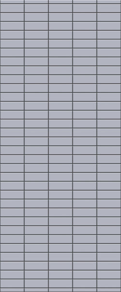 Grey Horizontal Block Acrylic Shower Wall Panel 2440mm x 1220mm (3mm Thick) - CladdTech