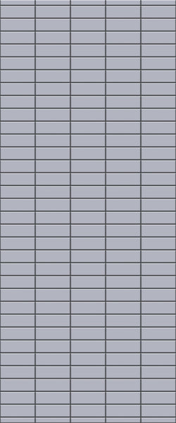 Grey Horizontal Block Acrylic Shower Wall Panel 2440mm x 1220mm (3mm Thick) - CladdTech