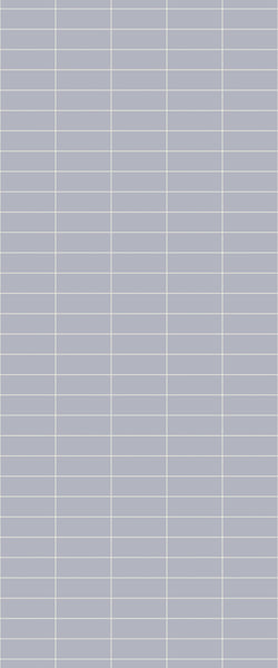Grey Horizontal Block Acrylic Shower Wall Panel 2440mm x 1220mm (3mm Thick) - CladdTech