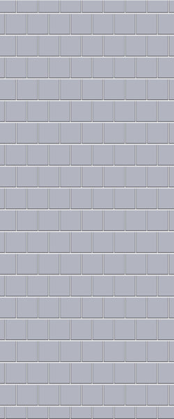 Grey Large Squares Acrylic Shower Wall Panel 2440mm x 1220mm (3mm Thick) - CladdTech
