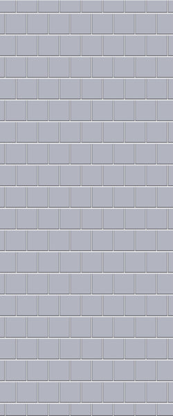 Grey Large Squares Acrylic Shower Wall Panel 2440mm x 1220mm (3mm Thick) - CladdTech