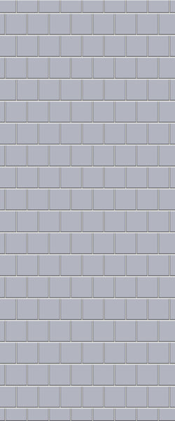 Grey Large Squares Acrylic Shower Wall Panel 2440mm x 1220mm (3mm Thick) - CladdTech