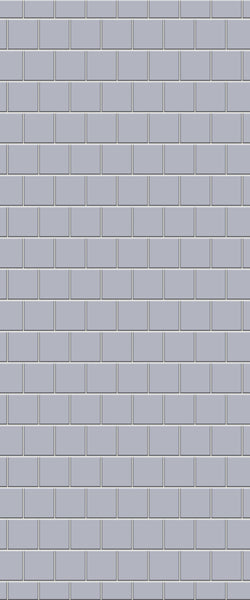 Grey Large Squares Acrylic Shower Wall Panel 2440mm x 1220mm (3mm Thick) - CladdTech