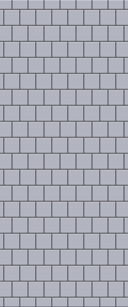 Grey Large Squares Acrylic Shower Wall Panel 2440mm x 1220mm (3mm Thick) - CladdTech