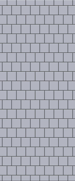 Grey Large Squares Acrylic Shower Wall Panel 2440mm x 1220mm (3mm Thick) - CladdTech