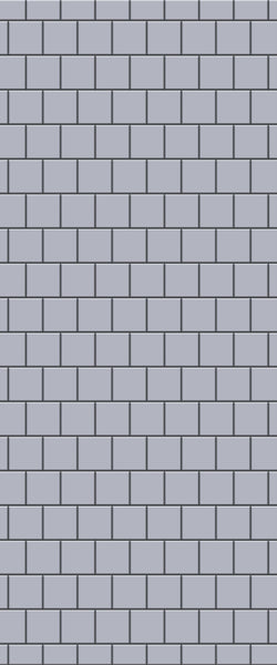 Grey Large Squares Acrylic Shower Wall Panel 2440mm x 1220mm (3mm Thick) - CladdTech