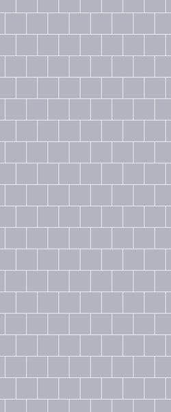 Grey Large Squares Acrylic Shower Wall Panel 2440mm x 1220mm (3mm Thick) - CladdTech