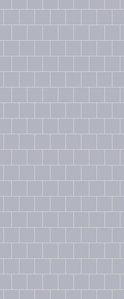 Grey Large Squares Acrylic Shower Wall Panel 2440mm x 1220mm (3mm Thick) - CladdTech
