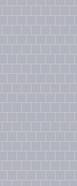 Grey Large Squares Acrylic Shower Wall Panel 2440mm x 1220mm (3mm Thick) - CladdTech