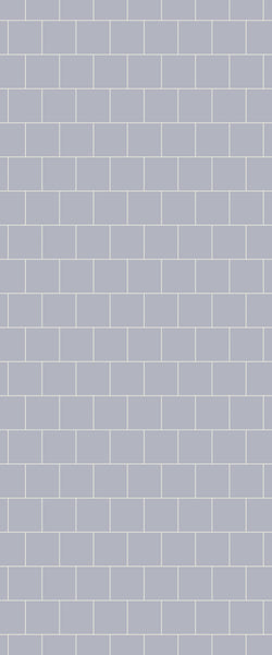 Grey Large Squares Acrylic Shower Wall Panel 2440mm x 1220mm (3mm Thick) - CladdTech