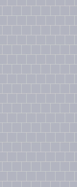 Grey Large Squares Acrylic Shower Wall Panel 2440mm x 1220mm (3mm Thick) - CladdTech