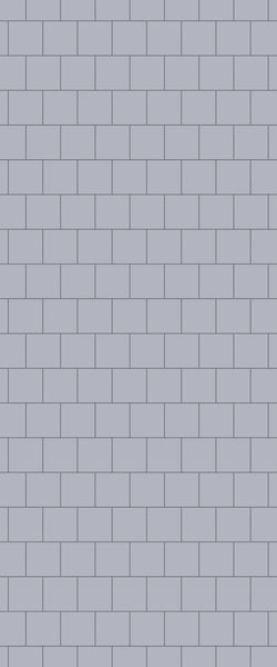 Grey Large Squares Acrylic Shower Wall Panel 2440mm x 1220mm (3mm Thick) - CladdTech