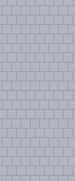 Grey Large Squares Acrylic Shower Wall Panel 2440mm x 1220mm (3mm Thick) - CladdTech