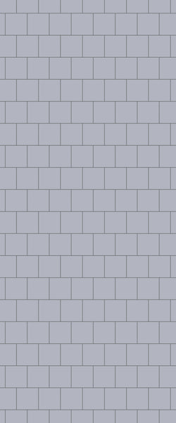Grey Large Squares Acrylic Shower Wall Panel 2440mm x 1220mm (3mm Thick) - CladdTech