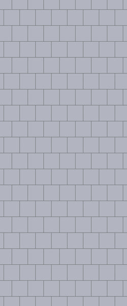 Grey Large Squares Acrylic Shower Wall Panel 2440mm x 1220mm (3mm Thick) - CladdTech