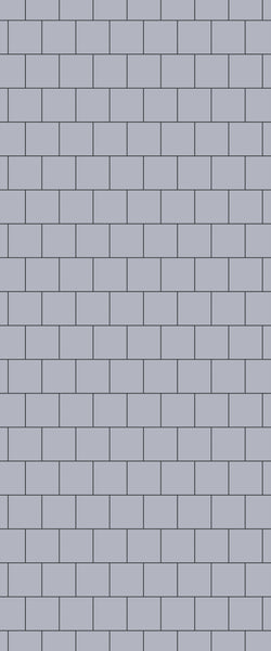 Grey Large Squares Acrylic Shower Wall Panel 2440mm x 1220mm (3mm Thick) - CladdTech