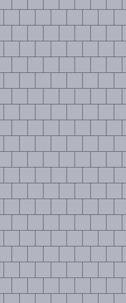 Grey Large Squares Acrylic Shower Wall Panel 2440mm x 1220mm (3mm Thick) - CladdTech