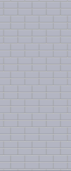 Grey Brickbond Acrylic Shower Wall Panel 2440mm x 1220mm (3mm Thick) - CladdTech