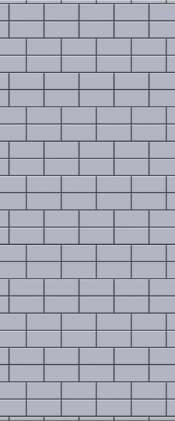 Grey Brickbond Acrylic Shower Wall Panel 2440mm x 1220mm (3mm Thick) - CladdTech