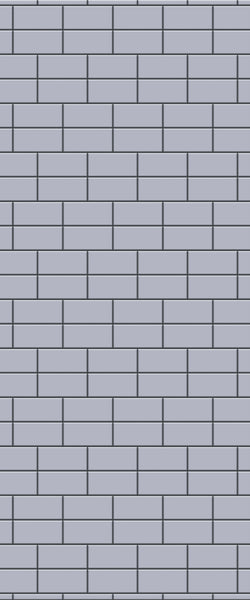 Grey Brickbond Acrylic Shower Wall Panel 2440mm x 1220mm (3mm Thick) - CladdTech