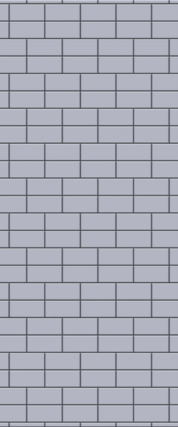 Grey Brickbond Acrylic Shower Wall Panel 2440mm x 1220mm (3mm Thick) - CladdTech