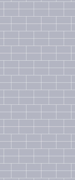 Grey Brickbond Acrylic Shower Wall Panel 2440mm x 1220mm (3mm Thick) - CladdTech