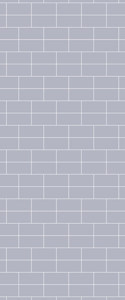 Grey Brickbond Acrylic Shower Wall Panel 2440mm x 1220mm (3mm Thick) - CladdTech