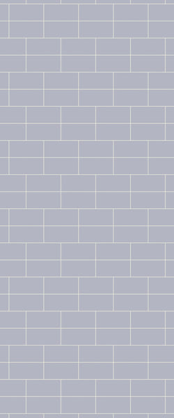 Grey Brickbond Acrylic Shower Wall Panel 2440mm x 1220mm (3mm Thick) - CladdTech